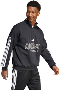 adidas sudadera hombre HOUSE OF TIRO NEGRO vista detalle