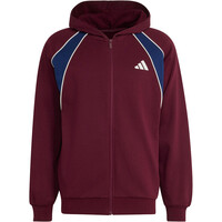 adidas sudadera hombre M CB FZ FL ROJO vista frontal