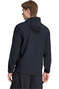 adidas sudadera hombre MERCEDES - AMG PETRONAS FORMULA 1 TEAM LIGHTS OUT VIS TECH NEGRO vista trasera