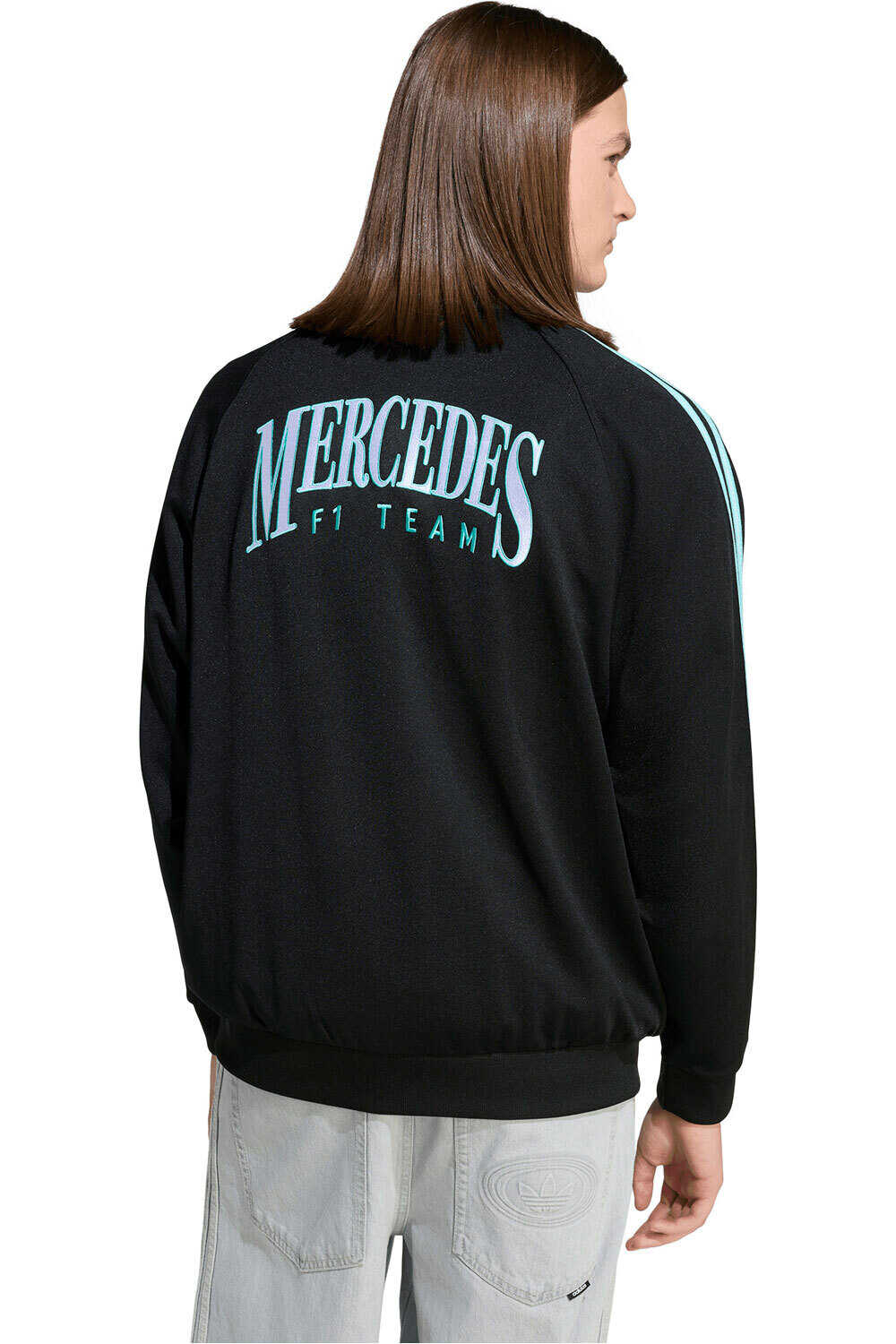 adidas sudadera hombre MERCEDES - AMG PETRONAS FORMULA ONE TEAM LAS VEGAS NEGRO vista trasera