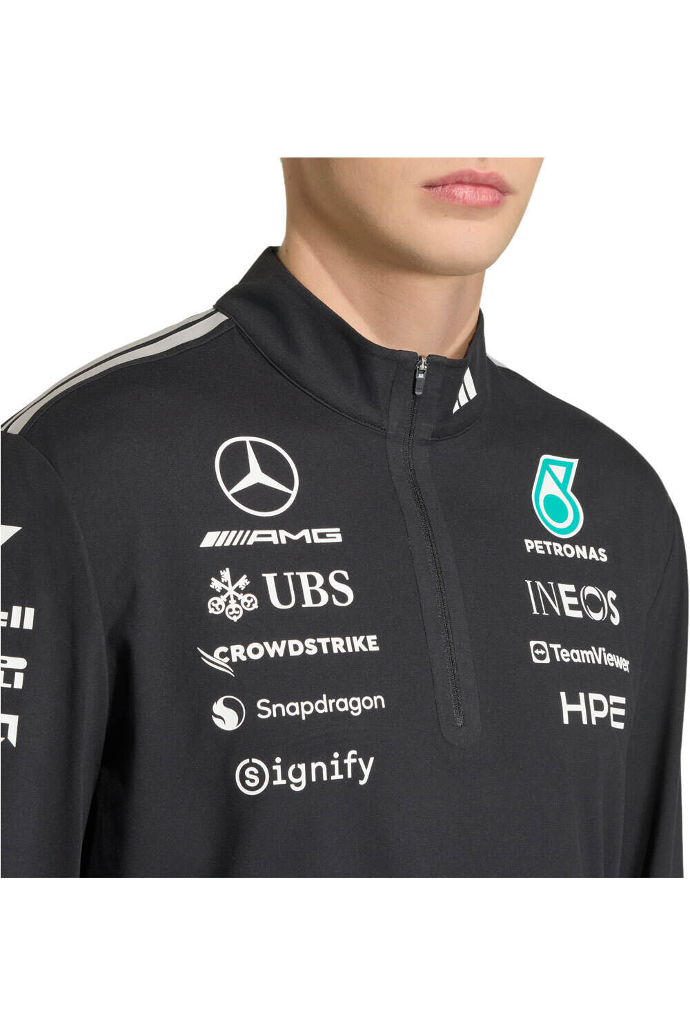 adidas sudadera hombre MERCEDES-AMG PETRONAS F1 ENGINEERS NEGRO 03