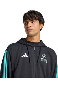 adidas sudadera hombre MERCEDES-AMG PETRONAS FORMULA 1 TEAM DNA NEGRO vista detalle