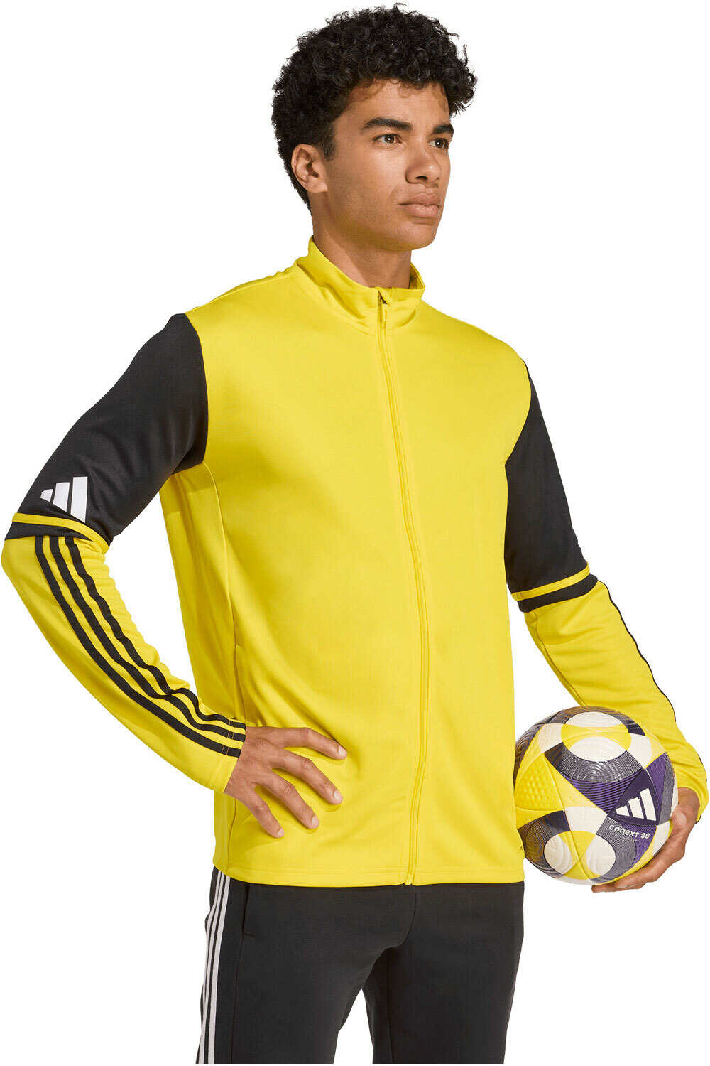 adidas sudadera hombre SQUADRA25 AMARILLO vista detalle