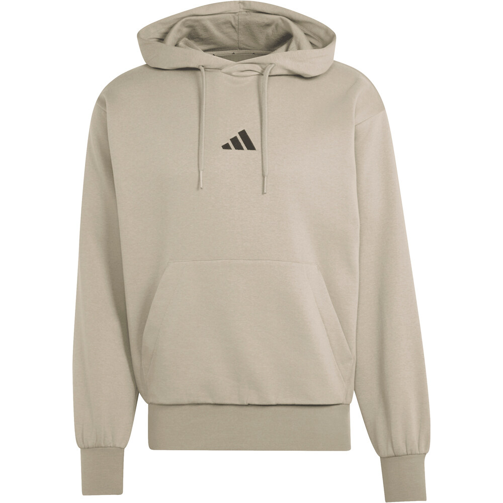 adidas sudadera hombre Sudadera capucha Essentials Feelcozy GRIS vista detalle