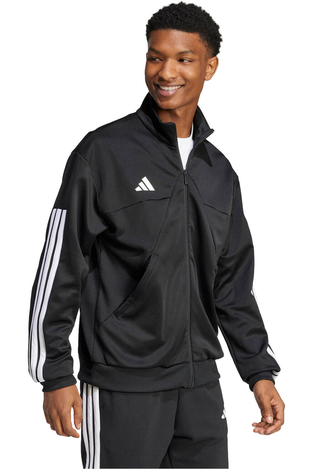 adidas sudadera hombre TIRO 3 STRIPES NEGRO vista detalle