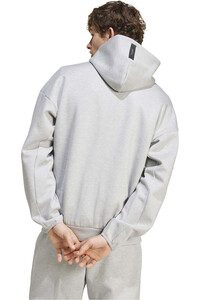 adidas sudadera hombre Z.N.E. GRIS vista trasera