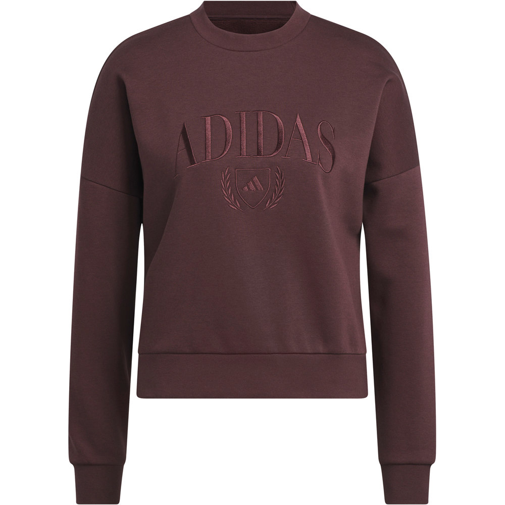 adidas sudadera mujer COZY HOLIDAY MARRON 05