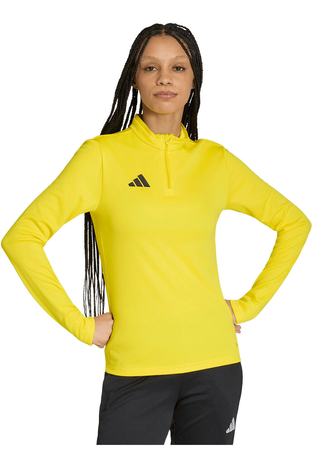 adidas sudadera mujer ENTRADA26 AMARILLO vista frontal