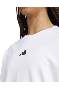 adidas sudadera mujer ESSENTIALS 3 STRIPES BLANCO 03