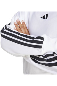 adidas sudadera mujer ESSENTIALS 3 STRIPES BLANCO 04