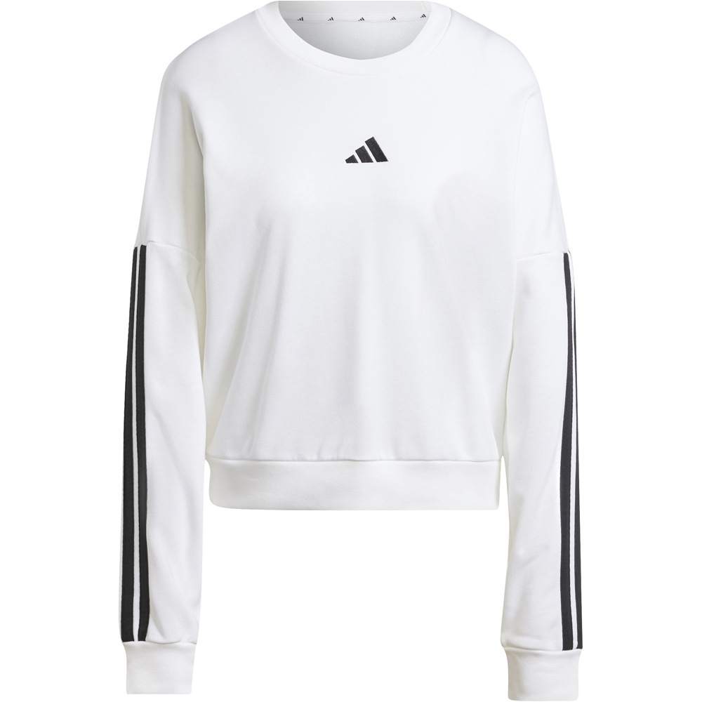 adidas sudadera mujer ESSENTIALS 3 STRIPES BLANCO 05