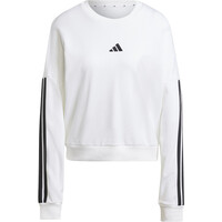 adidas sudadera mujer ESSENTIALS 3 STRIPES BLANCO 05