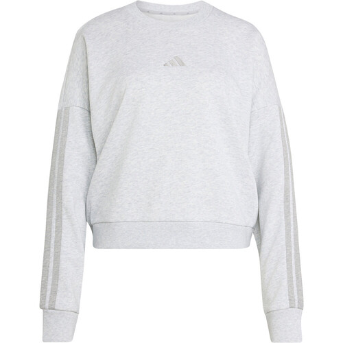 adidas sudadera mujer ESSENTIALS 3 STRIPES GRIS