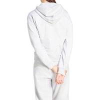 adidas sudadera mujer ESSENTIALS 3 STRIPES GRIS vista trasera