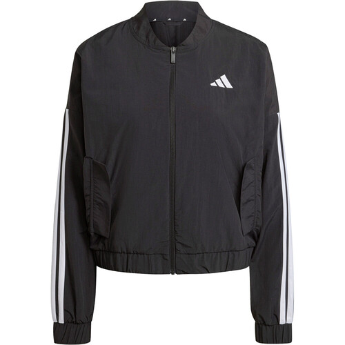 adidas sudadera mujer ESSENTIALS 3 STRIPES LIFESTYLE NEGRO