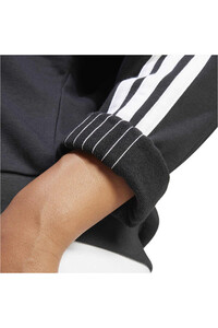 adidas sudadera mujer ESSENTIALS 3 STRIPES NEGRO 03