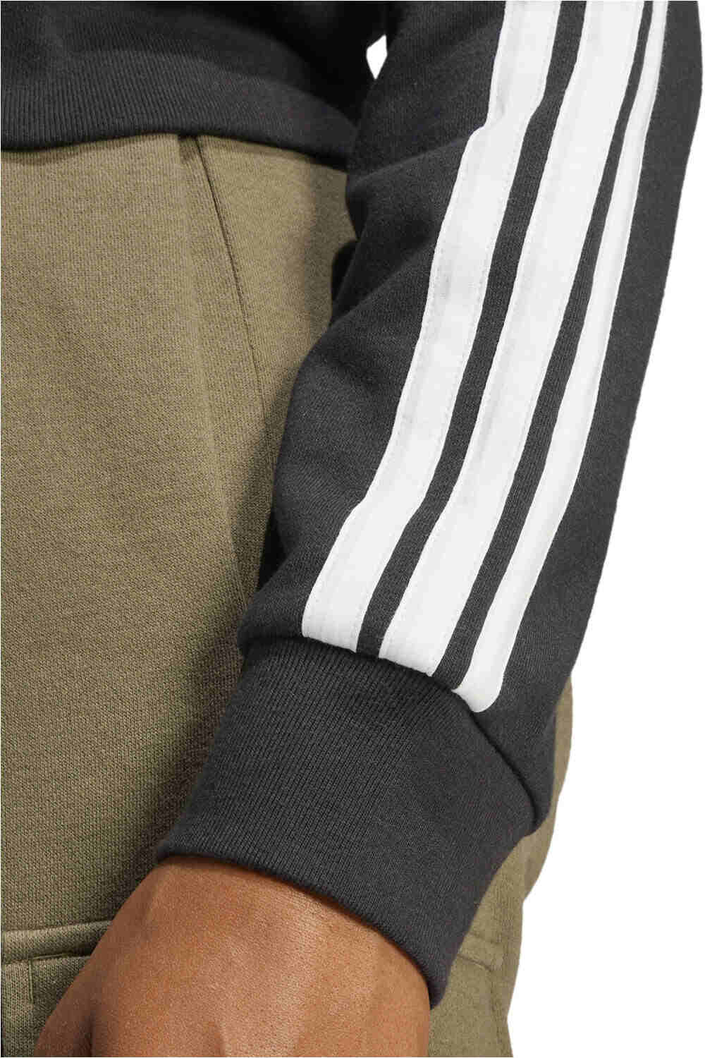 adidas sudadera mujer ESSENTIALS 3-STRIPES NEGRO 03