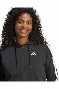 adidas sudadera mujer ESSENTIALS 3-STRIPES NEGRO 04