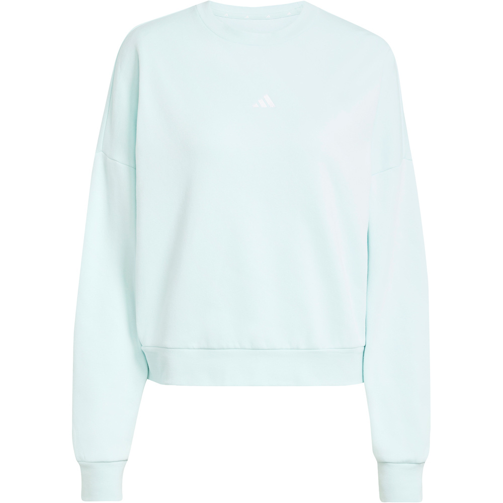 adidas sudadera mujer ESSENTIALS SMALL LOGO VERDE 05