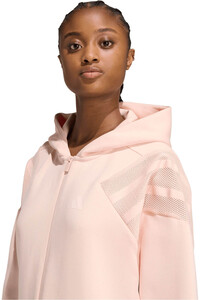 adidas sudadera mujer FUTURE ICONS 3 STRIPES ROSA vista detalle