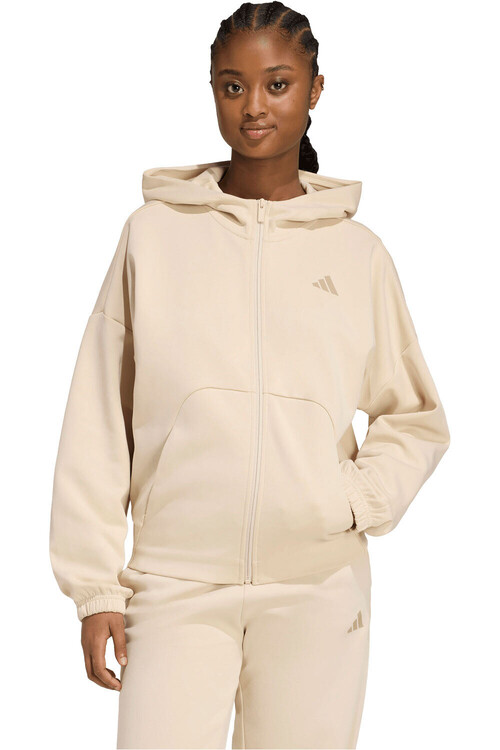 adidas sudadera mujer FUTURE ICONS SMALL LOGO MARRON