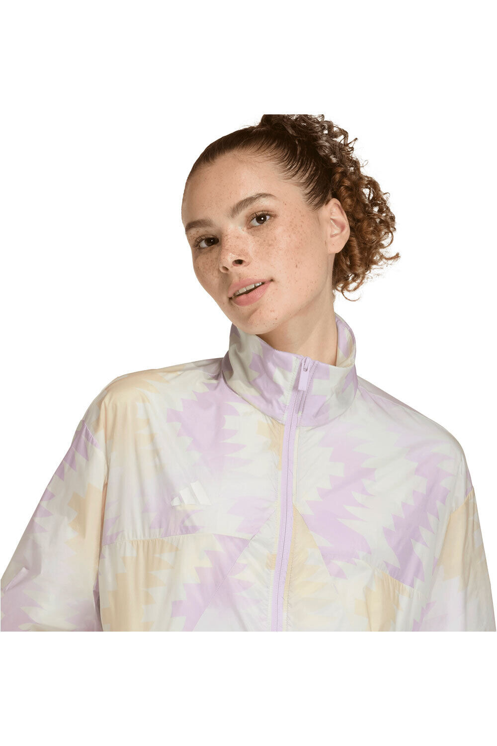 adidas sudadera mujer HOUSE OF TIRO X COMMON GOAL AOP BLANCO vista detalle