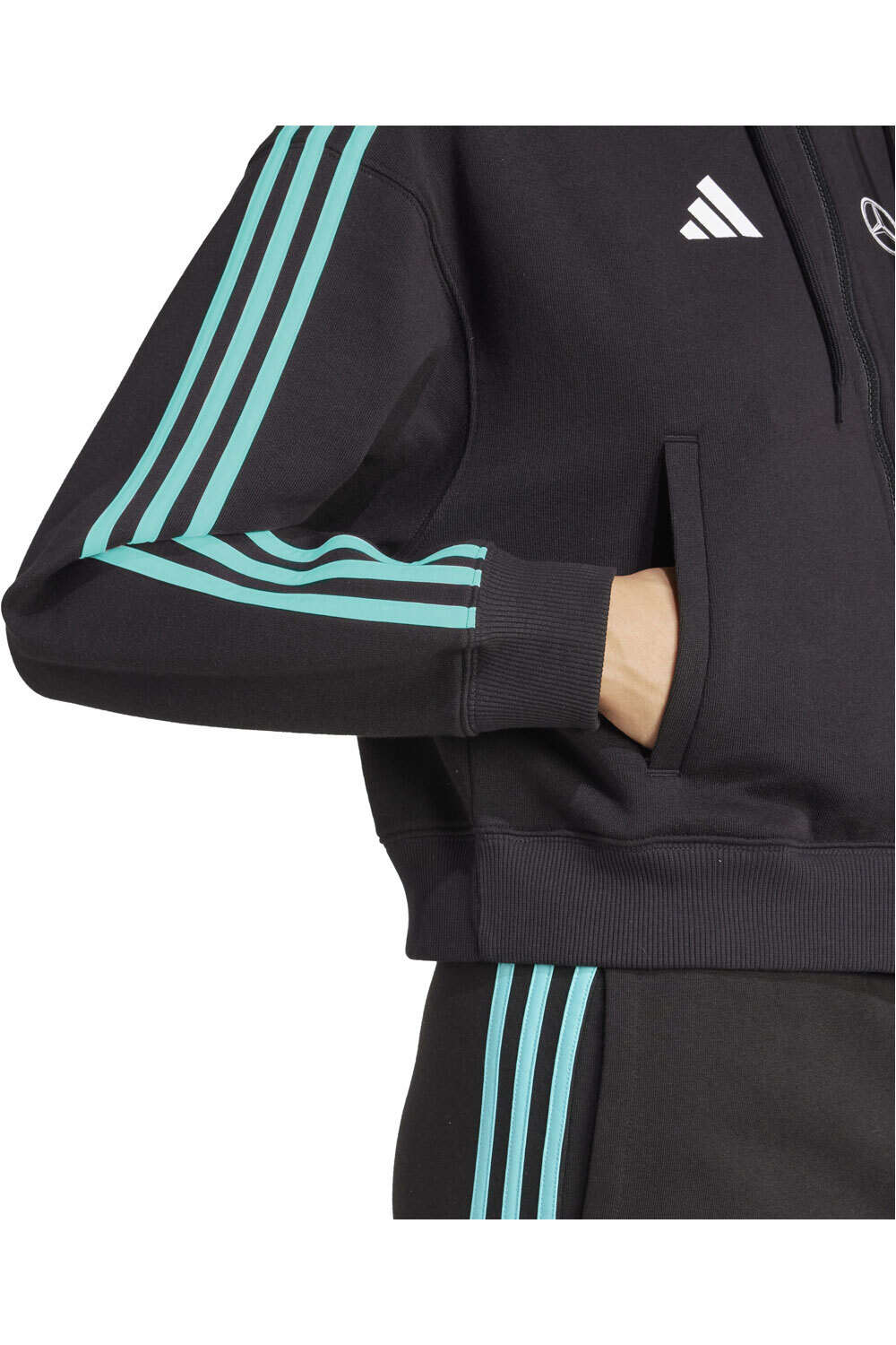 adidas sudadera mujer MERCEDES AMG PETRONAS F1 TEAM DNA NEGRO 04