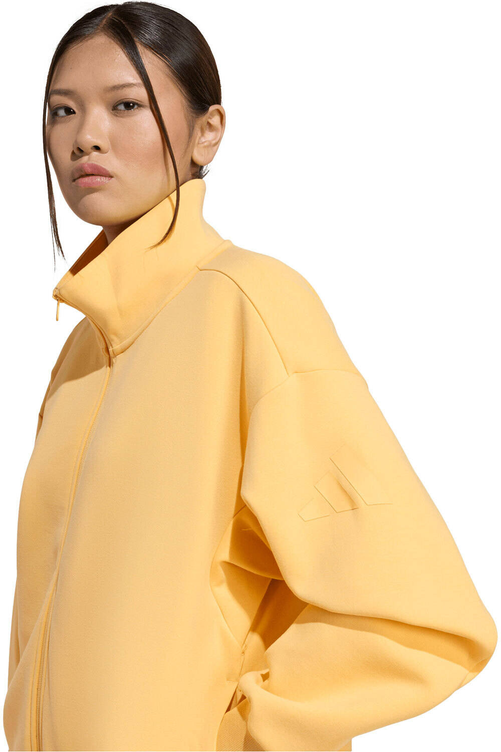 adidas sudadera mujer SOFT LUX NARANJA vista detalle
