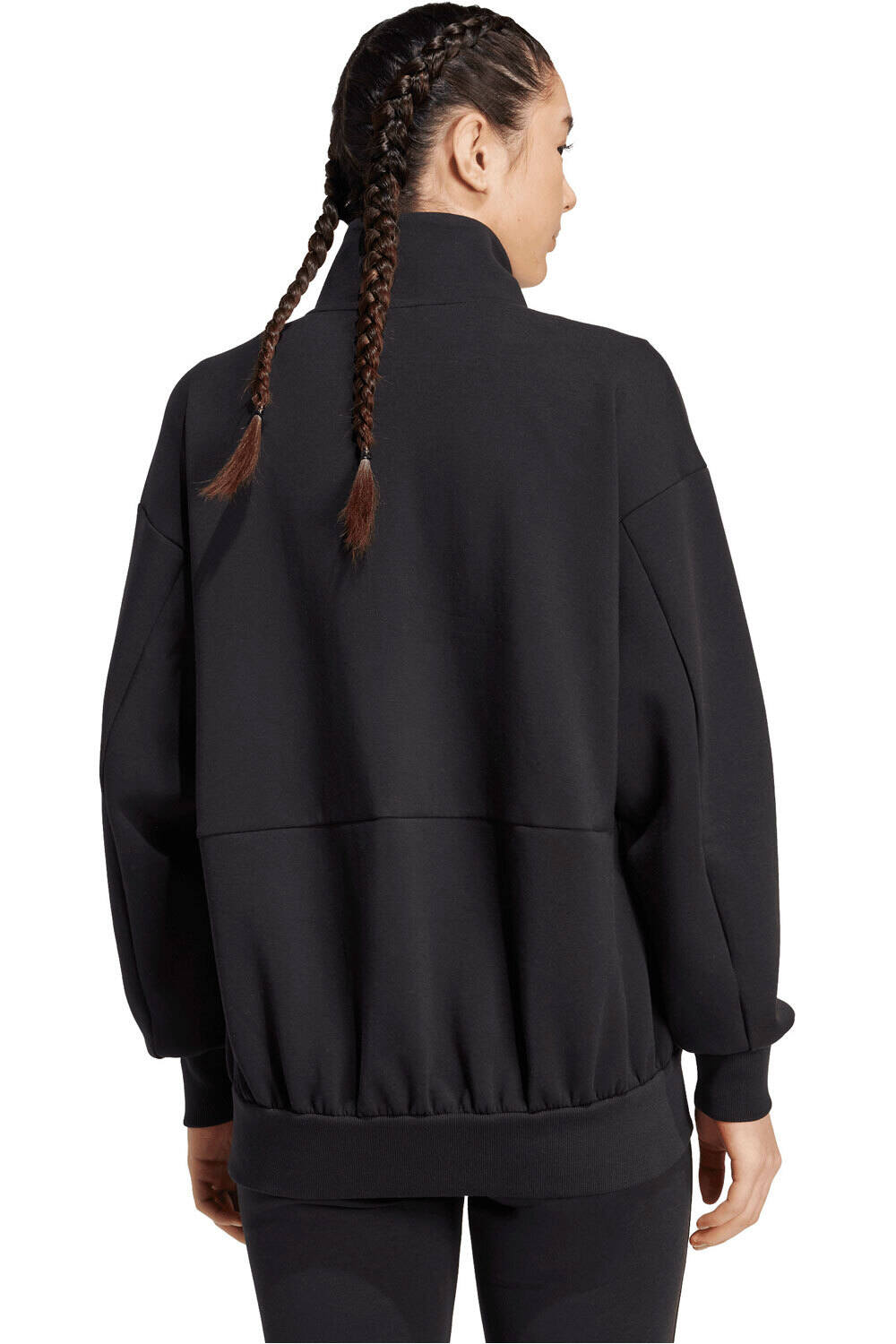 adidas sudadera mujer SOFT LUX NEGRO vista trasera