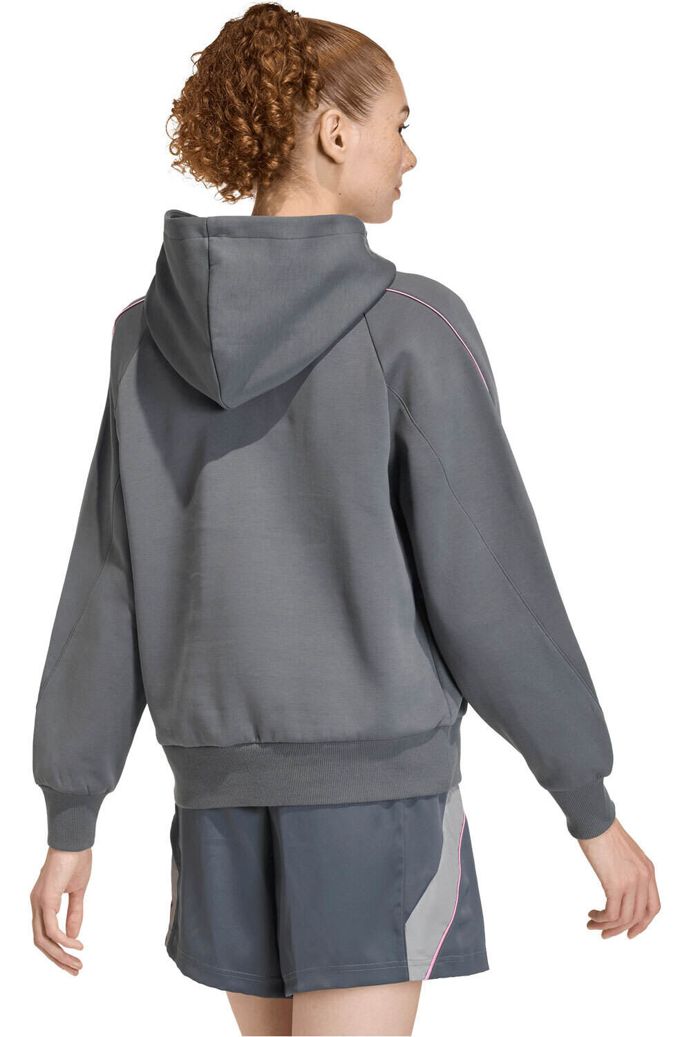 adidas sudadera mujer STADIUM GRIS vista trasera
