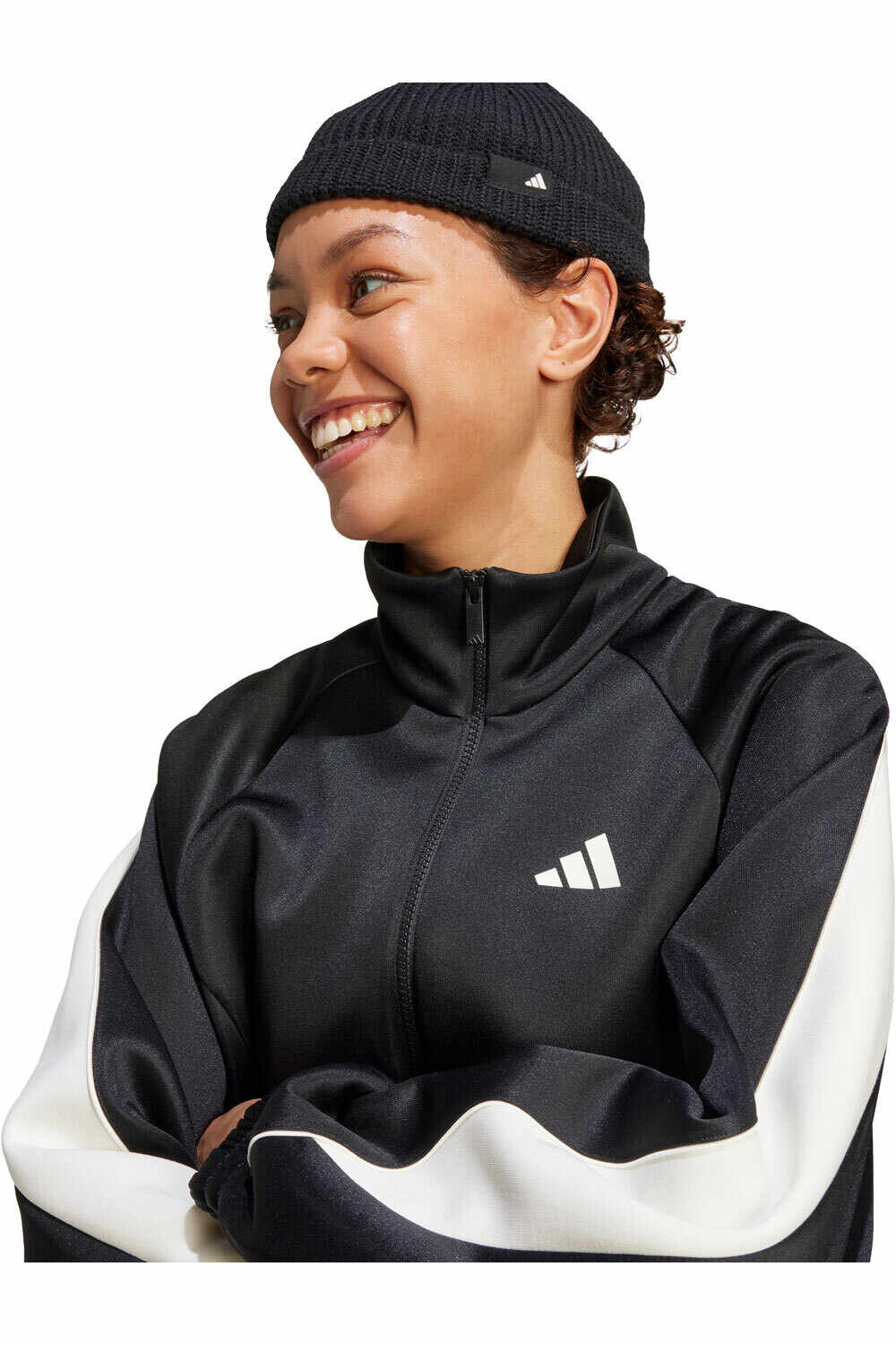 adidas sudadera mujer STADIUM NEGRO vista detalle