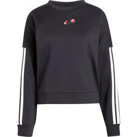 adidas sudadera mujer Sudadera Holgada Con Estampado Floral NEGRO vista detalle