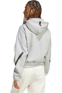 adidas sudadera mujer Z.N.E. GRIS vista trasera