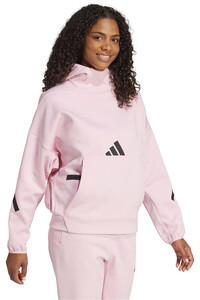 adidas sudadera mujer Z.N.E. ROSA vista detalle
