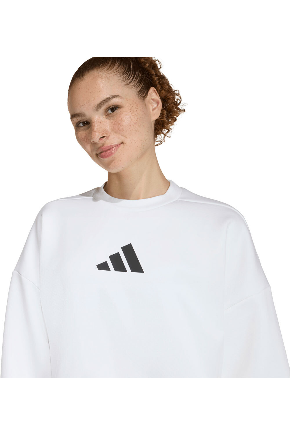 adidas sudadera mujer Z.N.E.SHIRT BLANCO vista detalle