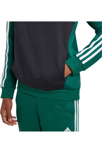 adidas sudadera niño 3 STRIPES TIBERIO VERDE vista detalle