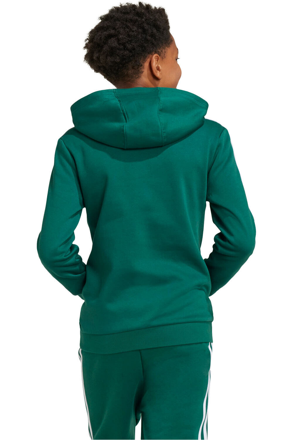 adidas sudadera niño 3 STRIPES TIBERIO VERDE vista trasera