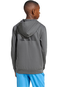 adidas sudadera niño COLOR BLOCK GRIS vista trasera