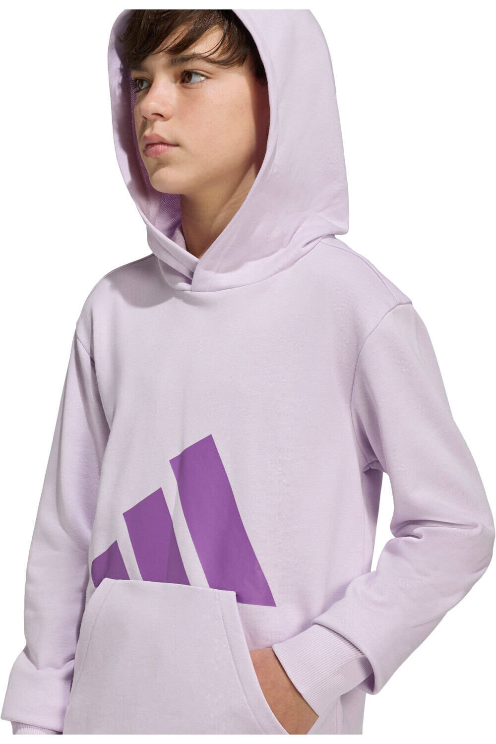 adidas sudadera niño ESSENTIALS ROSA vista detalle