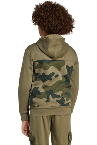 adidas sudadera niño SEASONAL ESSENTIALS CAMOS VERDE vista trasera