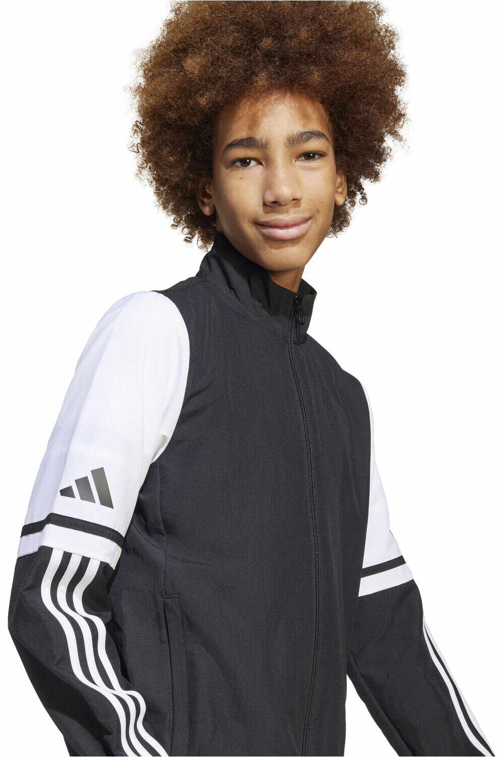 adidas sudadera niño SQUADRA25 PRESENTATION NEGRO vista detalle