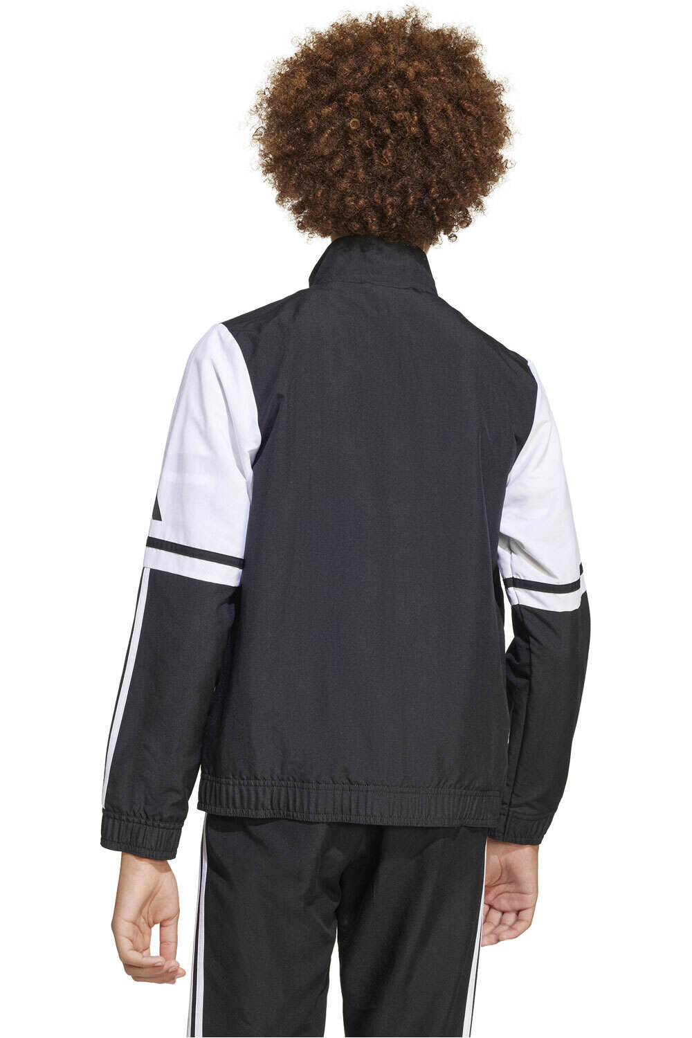 adidas sudadera niño SQUADRA25 PRESENTATION NEGRO vista trasera