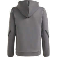adidas sudadera niño SUDADERA CAPUCHA Z.N.E. CREMALLERA GRIS vista trasera