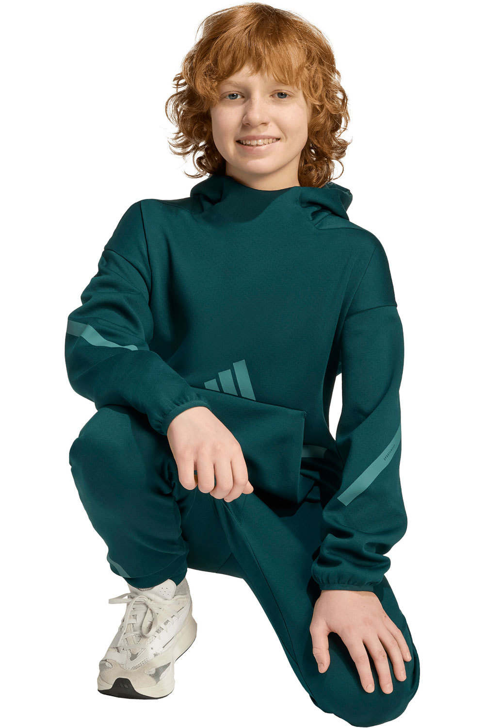 adidas sudadera niño Z.N.E. VERDE vista detalle