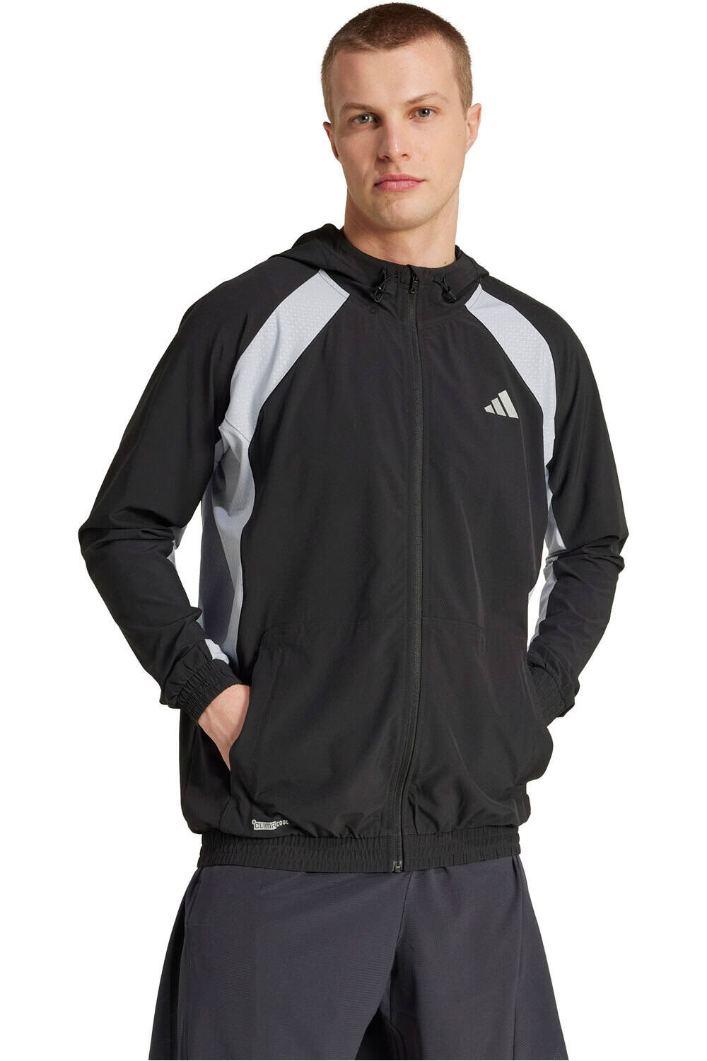 adidas sudaderas deportivas hombre TECH APPAREL NEGRO vista frontal