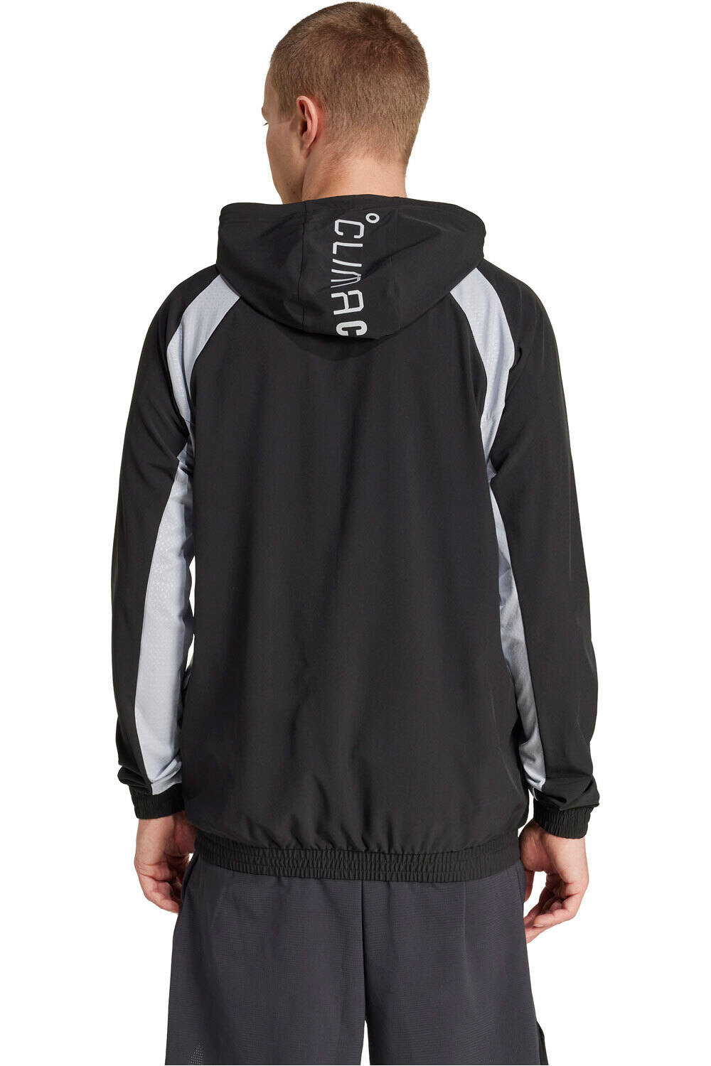 adidas sudaderas deportivas hombre TECH APPAREL NEGRO vista trasera