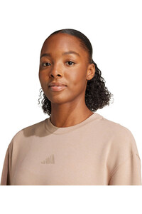 adidas sudaderas deportivas mujer D4T WORKOUT WARM UP MARRON vista detalle