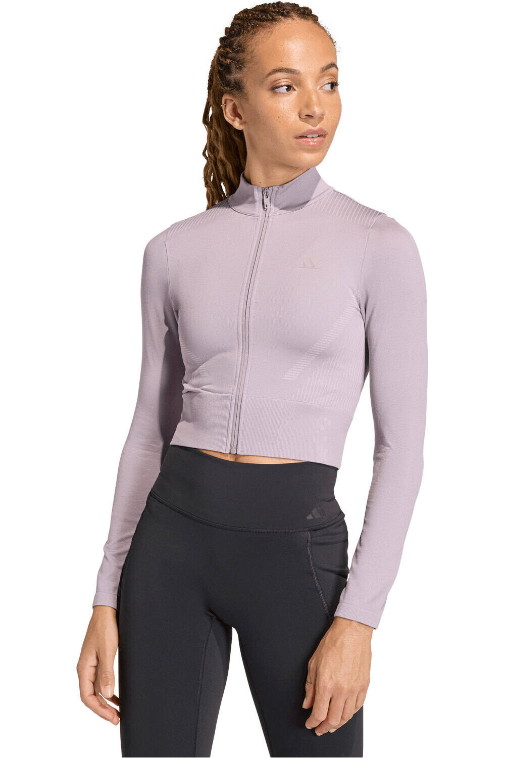 adidas sudaderas deportivas mujer ESSENTIALS ROSA vista frontal