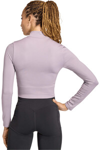 adidas sudaderas deportivas mujer ESSENTIALS ROSA vista trasera