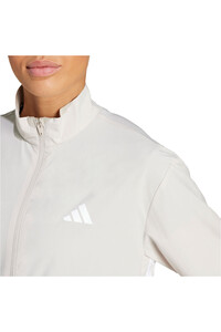 adidas sudaderas deportivas mujer ESSENTIALS WOVEN WARM-UP 3 STRIPES AZUL vista detalle